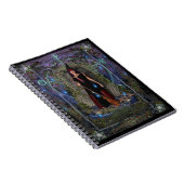 Witches Spellbook - Blue Moon Witch & Dragon Notitieboek (Rechterzijde)