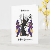 Witches Strummin op hun kamer Kaart (Gele Bloem)