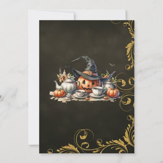 Witches Tea Party Kaart (Achterkant)