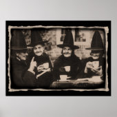 Witches Tea Party - oud zwart/wit Poster (Voorkant)