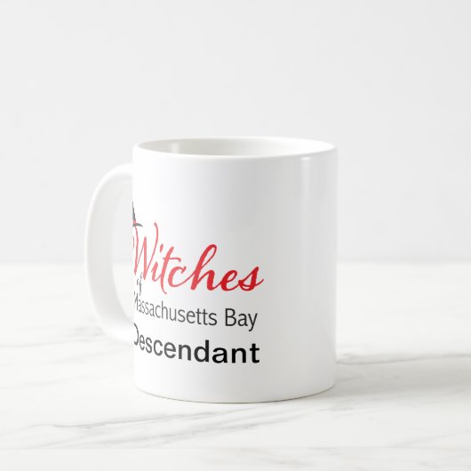 Witches van Massachusetts Descendant mok (Voorkant links)