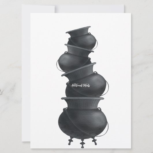 Witches Weekend Bachelorette Party Itinerary Kaart (Achterkant)