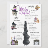 Witches Weekend Bachelorette Party Itinerary Kaart (Voorkant)