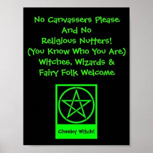 Witches Wizards en Fairy Folk Welcome Poster