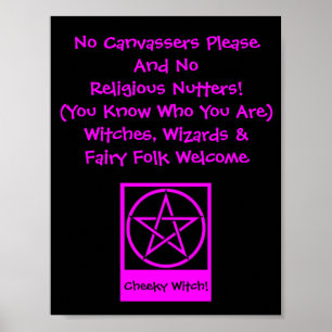 Witches Wizards en Fairy Folk Welcome Poster