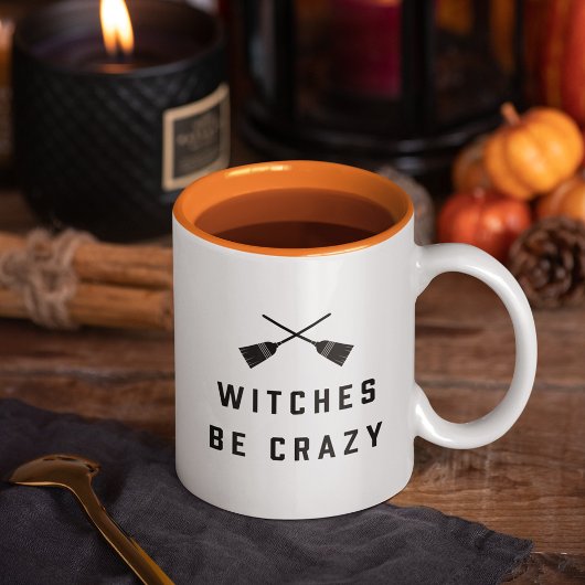 Witches zijn gek Halloween Tweekleurige Koffiemok