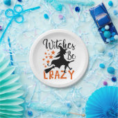 Witches zijn gek papieren bordje (Feest)