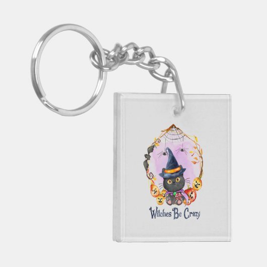 Witches zijn gek sleutelhanger (Voorkant Links)