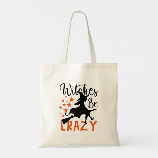 Witches zijn gek tote bag (Achterkant)