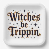 Witches zijn teppin papieren bordje (Voorkant)