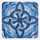 WitchesKnotFantasySky Vierkante Sticker (Voorkant)