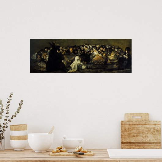 Witches'Sabbat | De Grote Hij-Goat van Francisco Poster (Keuken)