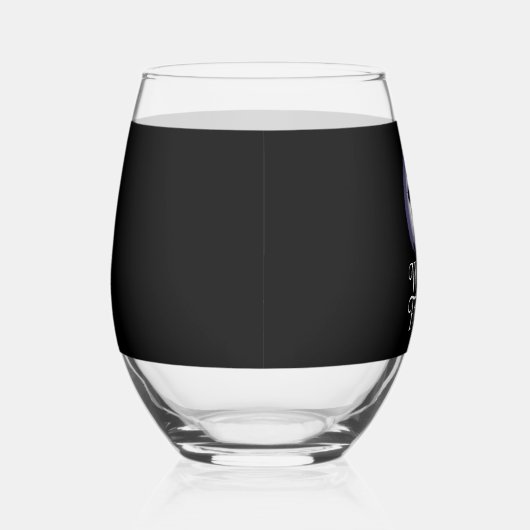 Witchful Thinking Halloween Girl T-shirt Wijnglas Zonder Voet (Rechts)