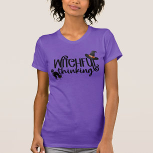 Witchful Thinking Pet & Cat Halloween Cotton T-shirt
