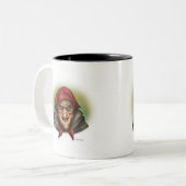 Witchie Tweekleurige Koffiemok (Voorkant links)
