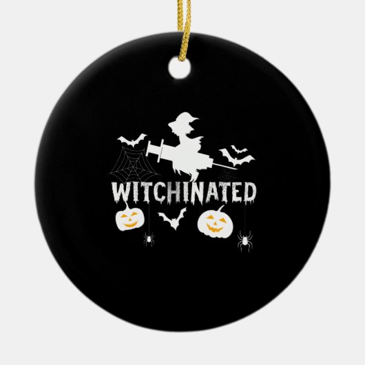 Witchinated Halloween 2021Costume Funny Witch Keramisch Ornament (Voorkant)