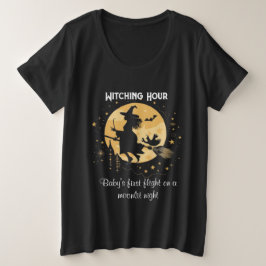 Witching Hour: Baby's eerste vlucht op een maanver Grote Maat T-shirt