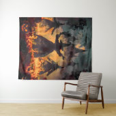 Witching Hour Ritual – Fire Dance of the Three Sis Wandkleed (In Situ (horizontaal))