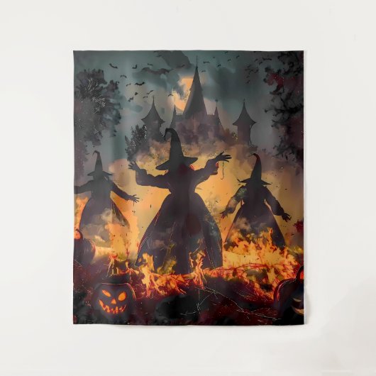 Witching Hour Ritual – Fire Dance of the Three Sis Wandkleed (Voorkant)