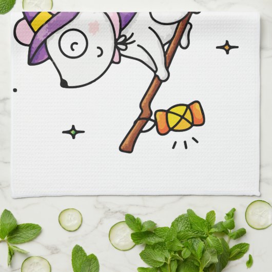 Witching hour theedoek (Gevouwen)