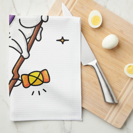 Witching hour theedoek (Quarter Fold)