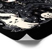 Witching Hour Trendy Halloween Graphic Design Poster (Hoek)