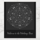 Witching Hour Wheel Label Set Wijn Etiket (Enkel label)