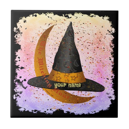 Witching Hour Witch Tegeltje (Voorkant)