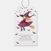 Witching u een gelukkige Halloween heks Cadeaulabel (Achterkant)