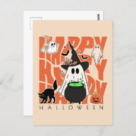 Witching Up Fun | Happy Halloween Magie & Mischief Briefkaart