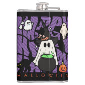 Witching Up Fun | Happy Halloween Magie & Mischief Heupfles (Achterkant)