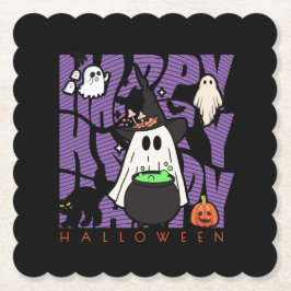 Witching Up Fun | Happy Halloween Magie & Mischief Kartonnen Onderzetters