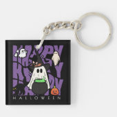 Witching Up Fun | Happy Halloween Magie & Mischief Sleutelhanger (Achterkant)