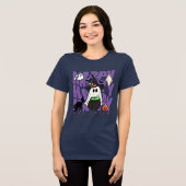 Witching Up Fun | Happy Halloween Magie & Mischief Tri-Blend Shirt (Voorkant volledig)