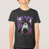 Witching Up Fun | Happy Halloween Magie & Mischief Tri-Blend Shirt (Voorkant)