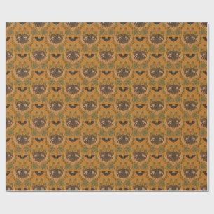 Witching Vine Folkloric Halloween Pumpkin Pattern Cadeaupapier
