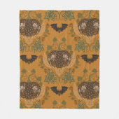 Witching Vine Folkloric Halloween Pumpkin Pattern Fleece Deken (Voorkant)