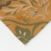 Witching Vine Folkloric Halloween Pumpkin Pattern Fleece Deken (Hoek)