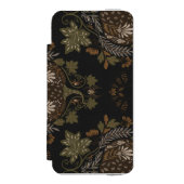 Witching Vine Folkloric Halloween Pumpkin Pattern Incipio iPhone Portemonnee Hoesje (Voorkant Agenda)