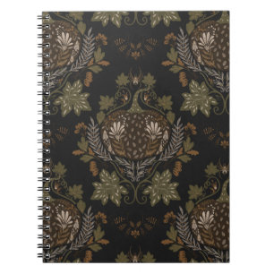 Witching Vine Folkloric Halloween Pumpkin Pattern Notitieboek