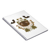 Witching Vine Folkloric Halloween Pumpkin Pattern Notitieboek (Rechterzijde)