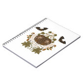 Witching Vine Folkloric Halloween Pumpkin Pattern Notitieboek (Linkerzijde)