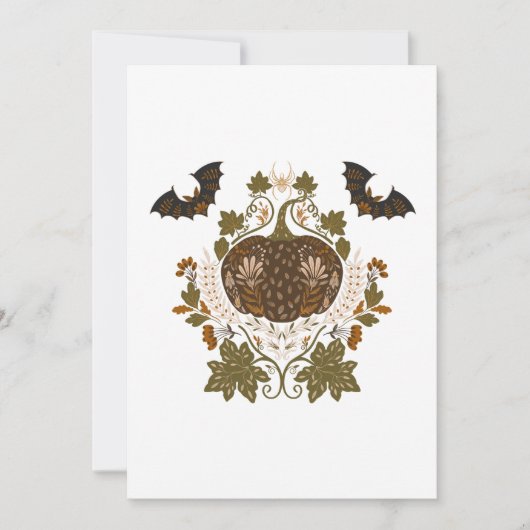 Witching Vine Halloween Pumpkin Kaart