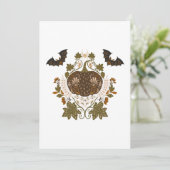 Witching Vine Halloween Pumpkin Kaart (Staand voorkant)