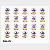 Witching you a Bookish Halloween Ronde Sticker (Vel)