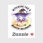 Witching you a Bookish Halloween Sticker (Vel)