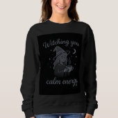 Witching You Calm Energy – Cozy Witchy Hoodie Trui (Voorkant)