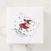 Witching You Een vrolijke Halloween-heks Bedankjes Labels (In situ)