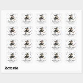 Witching You Een vrolijke Halloween-heks Vierkante Sticker (Vel)