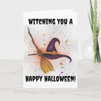 Witching You een vrolijke Halloween Kaart